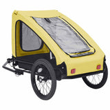 Vidaxl hondenfiets geeltrailer en zwart