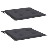 Vidaxl tuinstoelkussens 2 st 40x40x4 cm oxford stof antracietkleurig