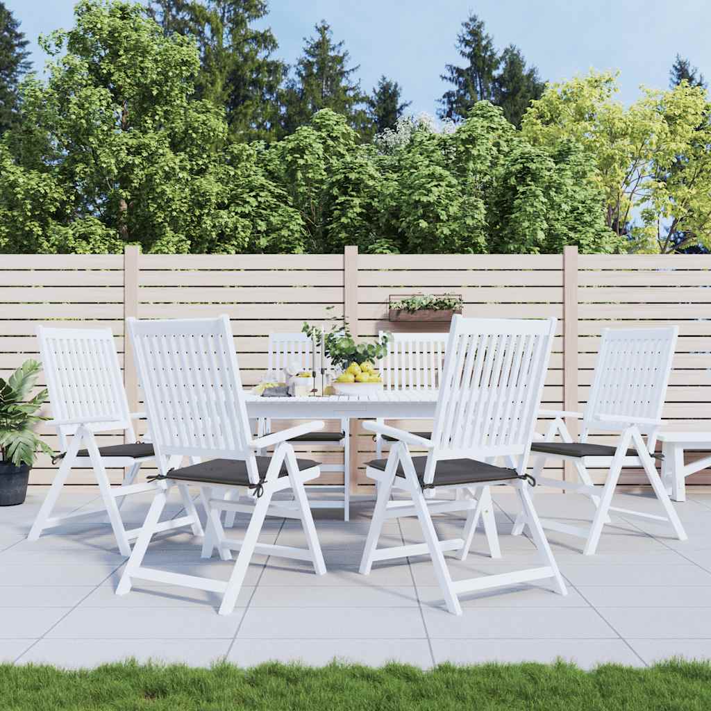 Vidaxl tuinstoelkussens 6 st 40x40x4 cm oxford stof antracietkleurig