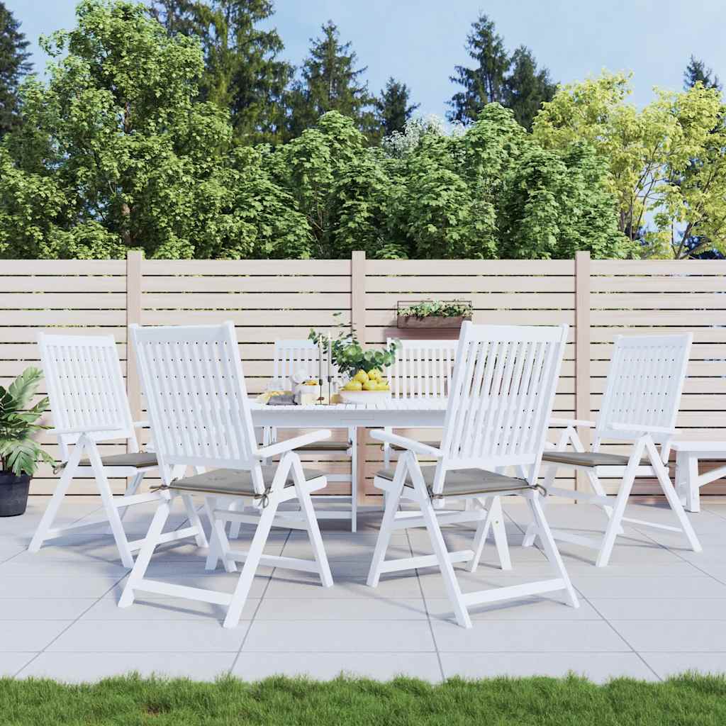 Vidaxl tuinstoelkussens 6 st 40x40x4 cm oxford stof grijs
