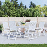 Vidaxl tuinstoelkussens 6 st 40x40x4 cm oxford stof grijs