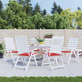 Vidaxl tuinstoelkussens 6 st 40x40x4 cm oxford stof rood