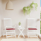 Vidaxl tuinstoelkussens 2 st 40x40x4 cm oxford stof wijnrood