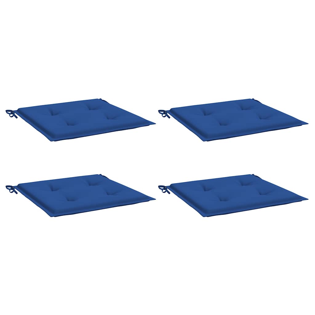 Vidaxl tuinstoelkussens 4 st 40x40x4 cm oxford stof koningsblauw
