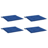 Vidaxl tuinstoelkussens 4 st 40x40x4 cm oxford stof koningsblauw