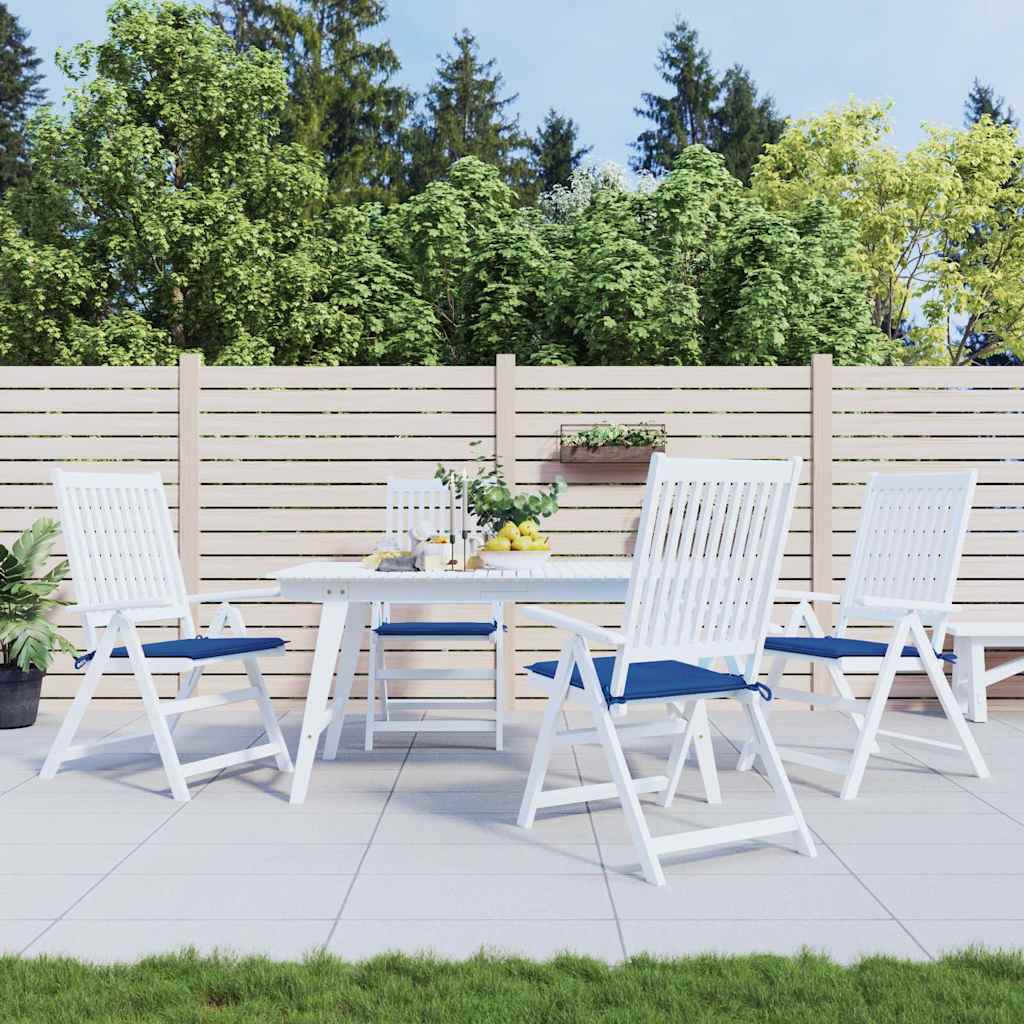 Vidaxl tuinstoelkussens 4 st 40x40x4 cm oxford stof koningsblauw