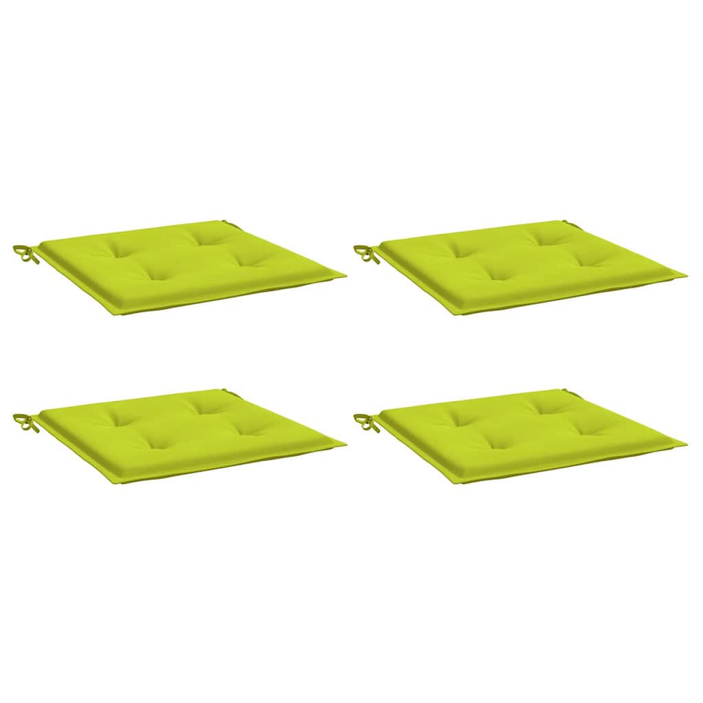 Vidaxl tuinstoelkussens 4 st 40x40x4 cm oxford stof felgroen