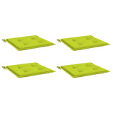 Vidaxl tuinstoelkussens 4 st 40x40x4 cm oxford stof felgroen