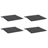 Vidaxl tuinstoelkussens 4 st 50x50x4 cm oxford stof antracietkleurig