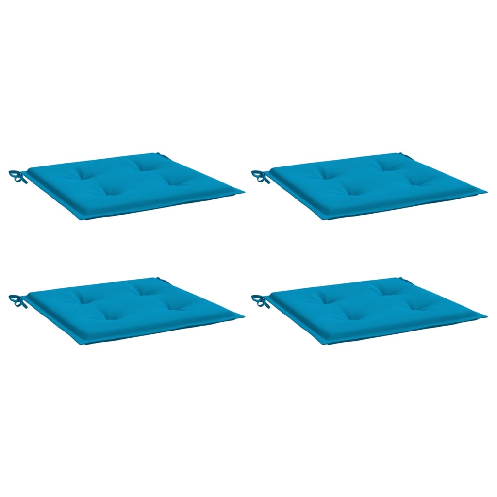 Vidaxl tuinstoelkussens 4 st 50x50x3 cm oxford stof blauw