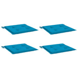 Vidaxl tuinstoelkussens 4 st 50x50x3 cm oxford stof blauw