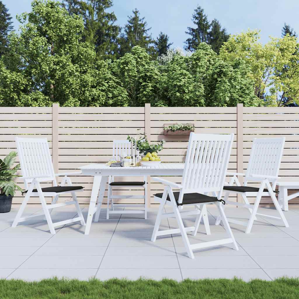 Vidaxl tuinstoelkussens 4 st 50x50x4 cm oxford stof zwart