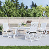 Vidaxl tuinstoelkussens 4 st 50x50x4 cm oxford stof zwart