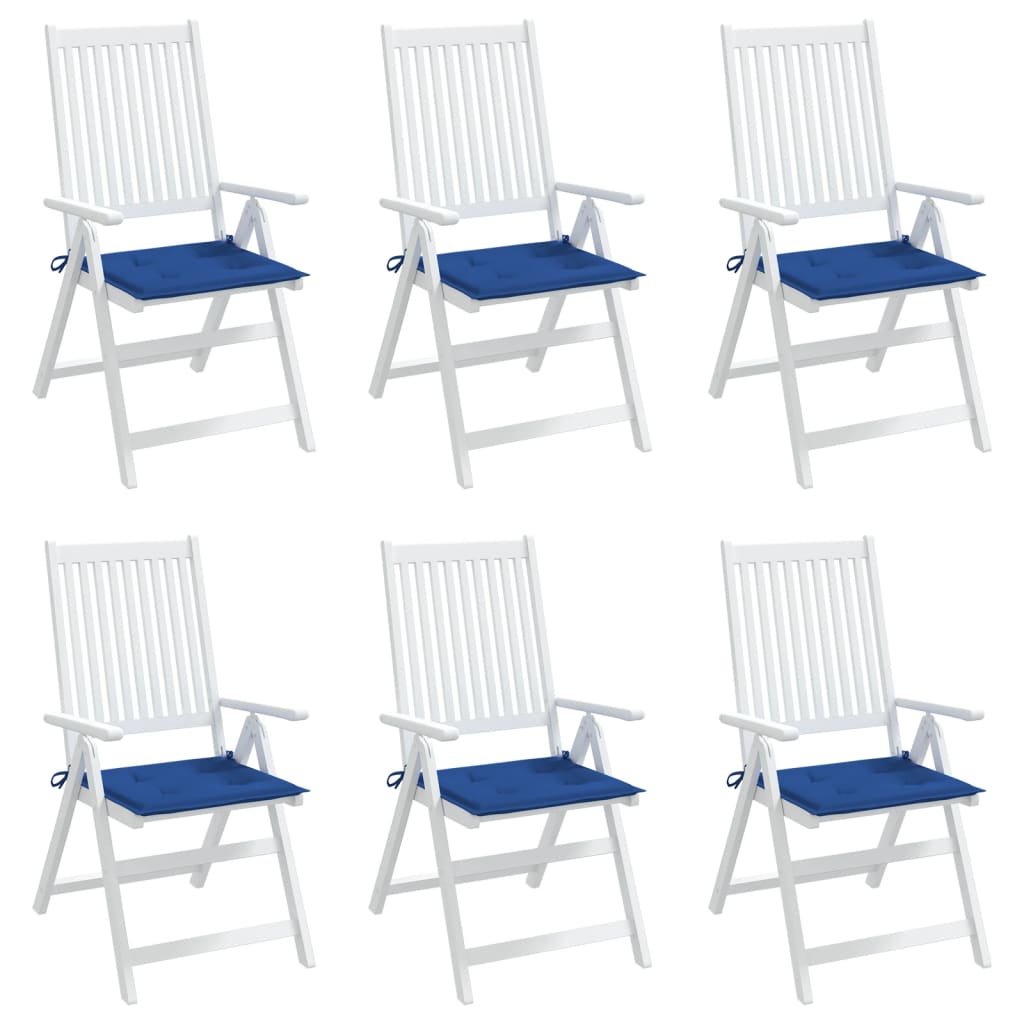 Vidaxl tuinstoelkussens 6 st 50x50x3 cm oxford stof koningsblauw