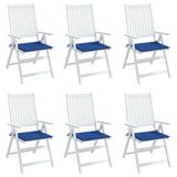 Vidaxl tuinstoelkussens 6 st 50x50x3 cm oxford stof koningsblauw