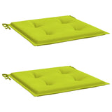 Vidaxl tuinstoelkussens 2 st 50x50x4 cm oxford stof felgroen