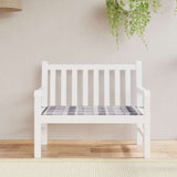 Vidaxl tuinbankkussen 120x50x4 cm oxford stof ruitpatroon grijs