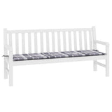Vidaxl tuinbankkussen 180x50x4 cm oxford stof ruitpatroon grijs