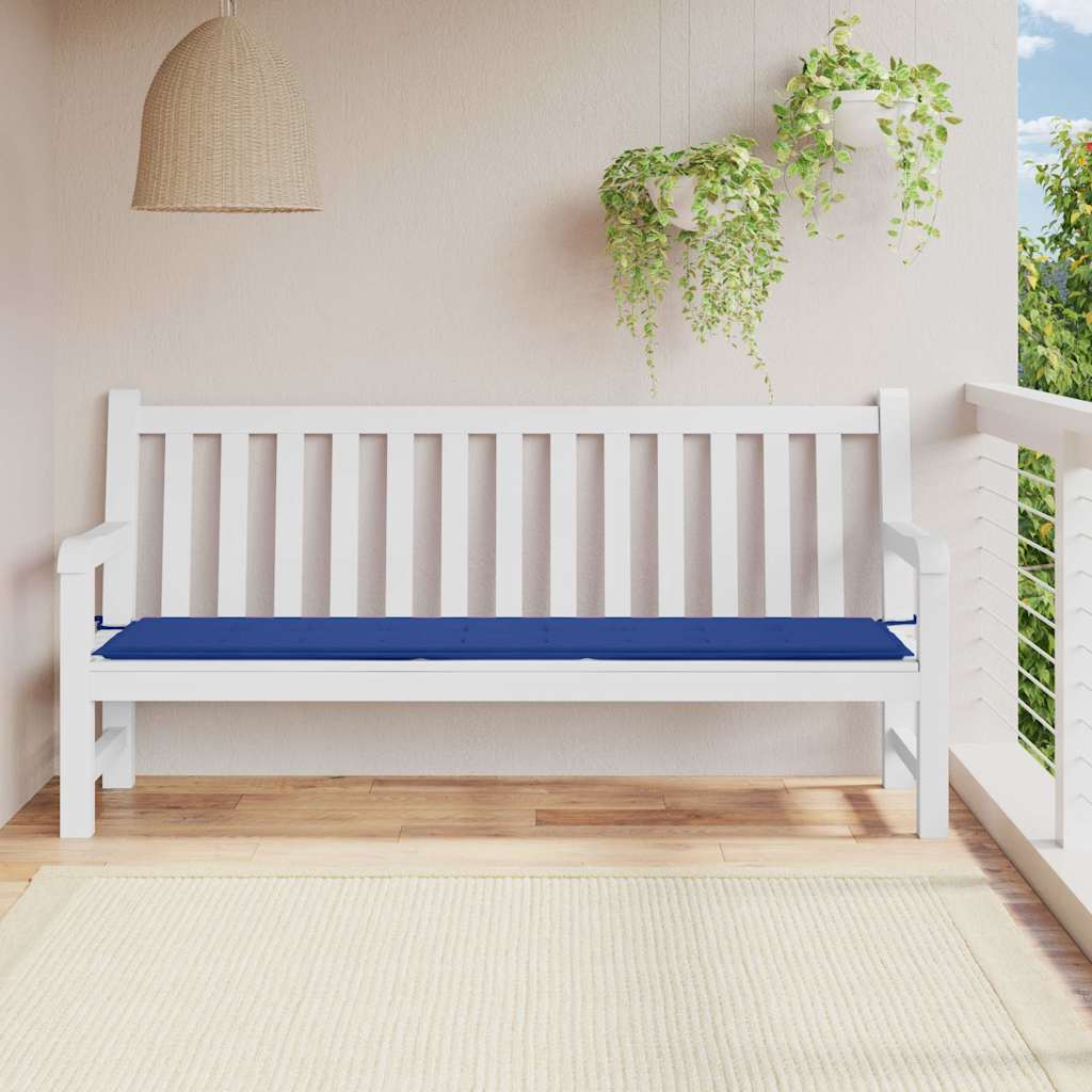 Vidaxl tuinbankkussen 200x50x4 cm oxford stof koningsblauw
