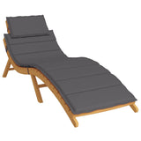 Vidaxl ligbedkussen 186x58x4 cm oxford stof antracietkleurig