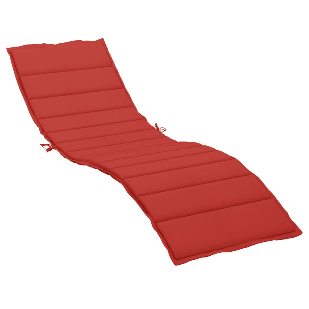 Vidaxl ligbedkussen 200x70x3 cm oxford stof rood