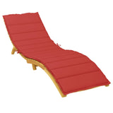 Vidaxl ligbedkussen 200x70x3 cm oxford stof rood