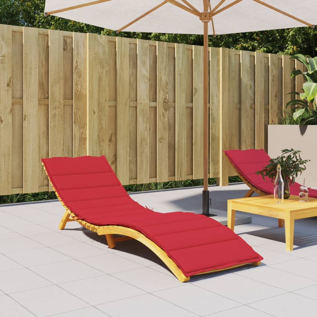 Vidaxl ligbedkussen 200x70x3 cm oxford stof rood