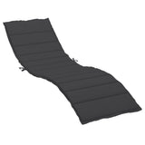 Vidaxl ligbedkussen 200x70x3 cm oxford stof zwart