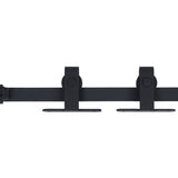 Vidaxl ophangset voor minischuifdeur 183 cm koolstofstaal