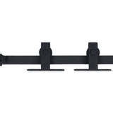 Vidaxl ophangset voor minischuifdeur 122 cm koolstofstaal