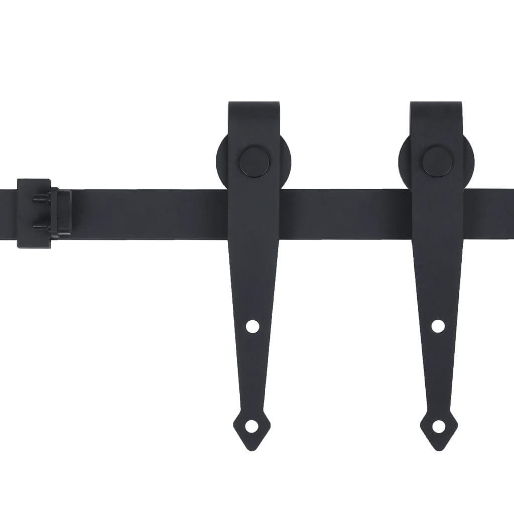 Vidaxl ophangset voor minischuifdeur 200 cm koolstofstaal