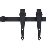 Vidaxl ophangset voor minischuifdeur 200 cm koolstofstaal