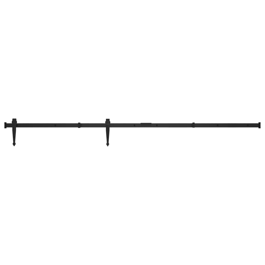 Vidaxl ophangset voor minischuifdeur 152 cm koolstofstaal