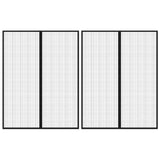 Vidaxl insectendeurgordijnen 2 st magnetisch 230x160 cm zwart