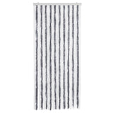 Vidaxl vliegengordijn 90x200 cm chenille grijs en wit