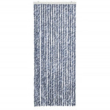 Vidaxl vliegengordijn 56x200 cm chenille blauw en wit