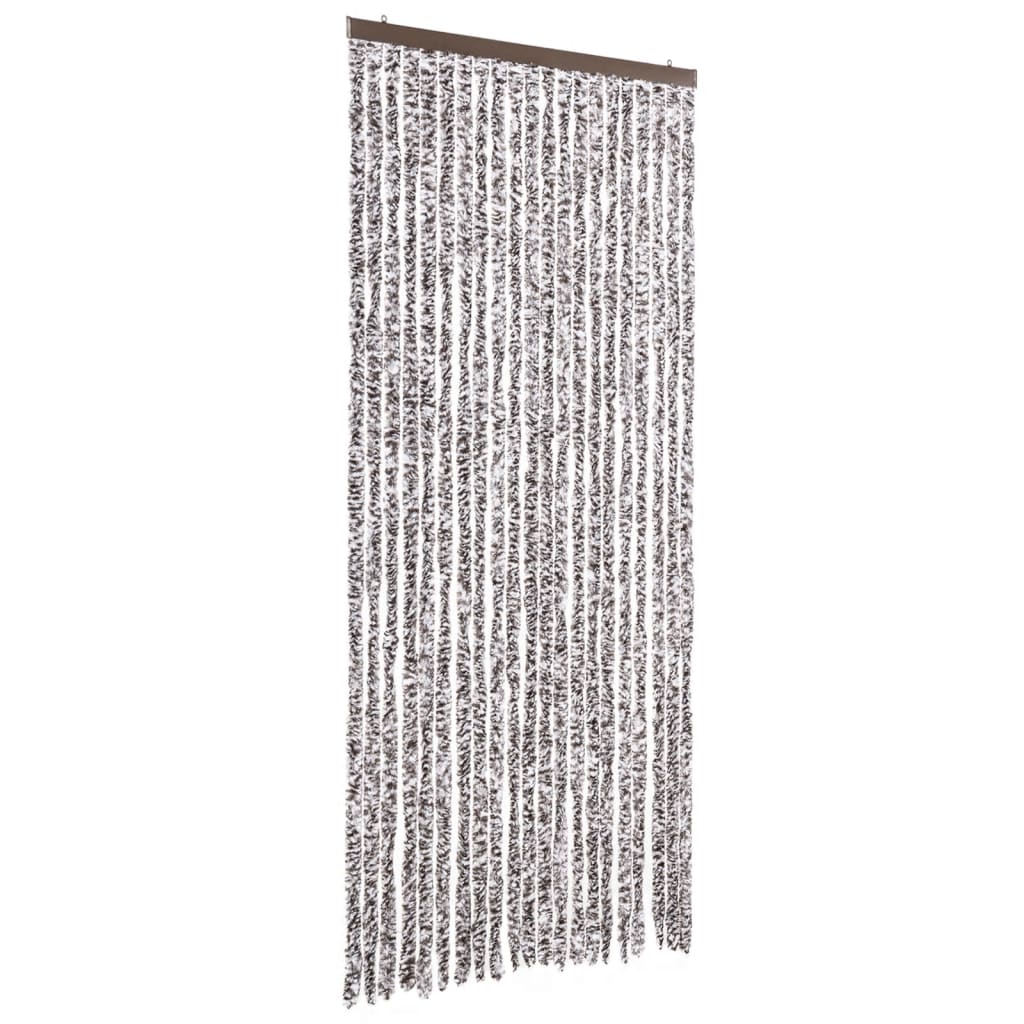 Vidaxl vliegengordijn 90x200 cm chenille bruin en beige