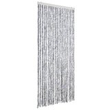 Vidaxl vliegengordijn 90x200 cm chenille wit en grijs