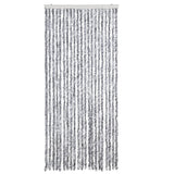 Vidaxl vliegengordijn 90x200 cm chenille wit en grijs