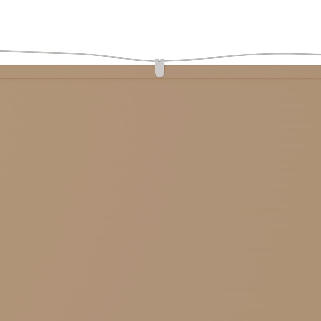 Vidaxl luifel verticaal 60x1200 cm oxford stof taupe