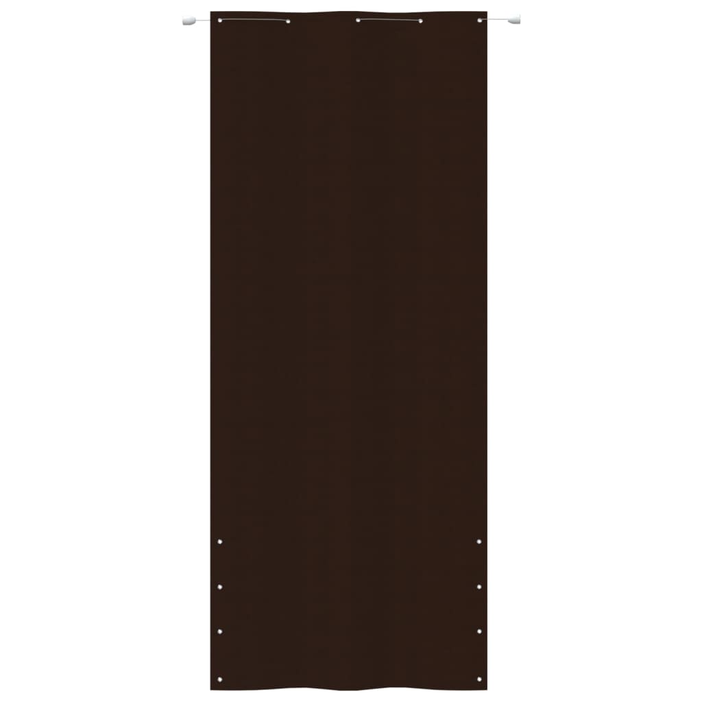 Vidaxl balkonscherm 100x240 cm oxford stof bruin