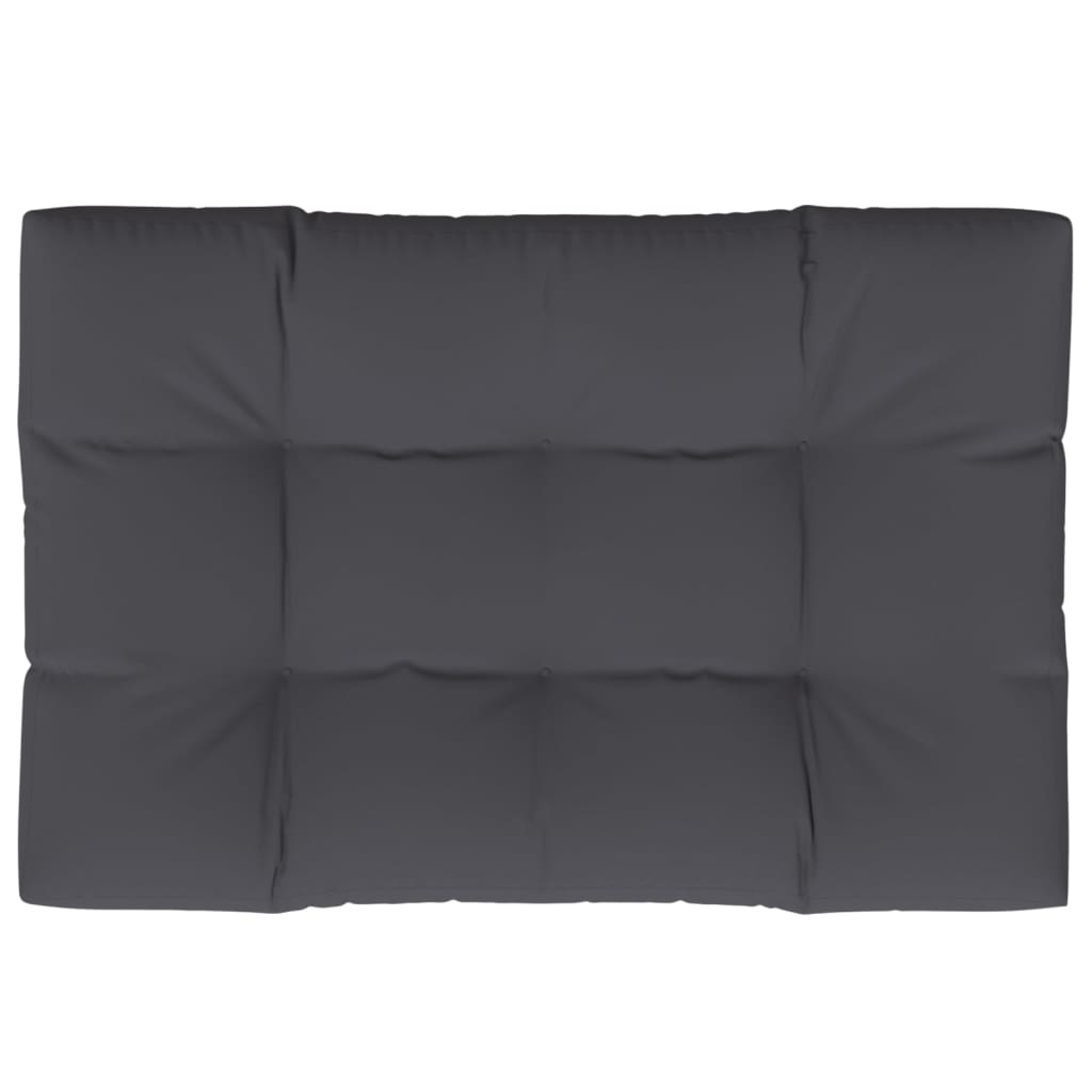 Vidaxl palletkussen 120x80x12 cm stof antracietkleurig