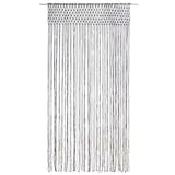Vidaxl gordijn macramé 140x240 cm katoen antraciet