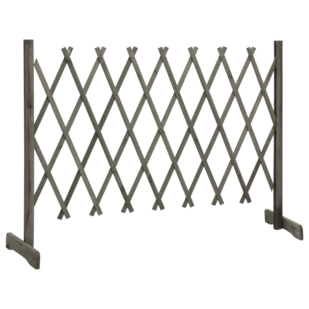 Vidaxl tuinlatwerk 150x80 cm massief vurenhout grijs