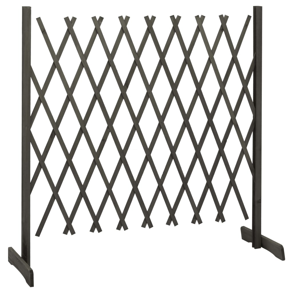 Vidaxl tuinlatwerk 180x100 cm massief vurenhout grijs