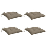 Vidaxl stoelkussens 4 st 40x40x7 cm oxford stof taupe