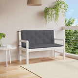 Vidaxl tuinbankkussen 120x(50+50)x7 cm oxford stof antracietkleurig