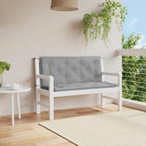 Vidaxl tuinbankkussen 120x(50+50)x7 cm oxford stof grijs