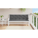 Vidaxl tuinbankkussen 150x(50+50)x7 cm oxford stof antracietkleurig