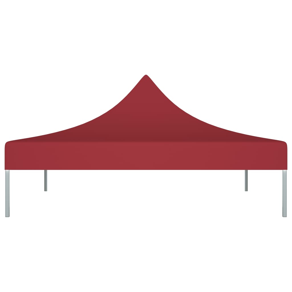 Vidaxl partytentdak 270 g m² 3x3 m bordeauxrood